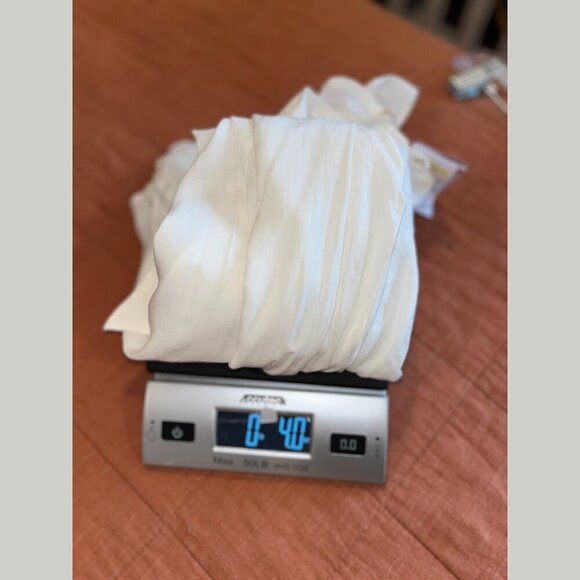 NWT Aeropostale White Sheer Collared Button Down Shirt Women’s Size M - Picture 11 of 11